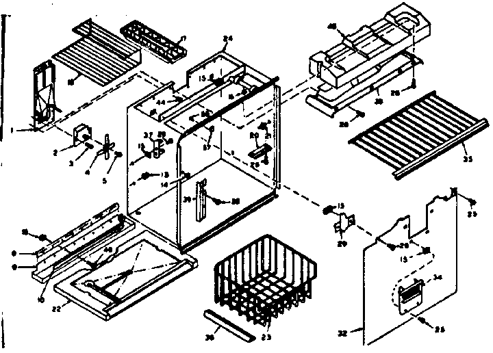 Freezer section parts