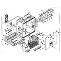 Kenmore 1066667618 freezer section parts diagram
