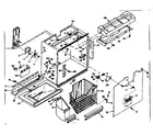 Kenmore 1066667600 freezer section parts diagram