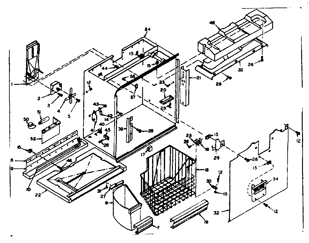 Freezer section parts