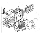 Kenmore 1066668640 freezer section parts diagram