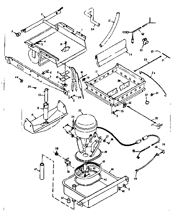 EVAPORATOR, ICE CUTTER GRID AND PUMP PARTS