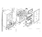 Kenmore 2536651382 cabinet parts diagram
