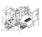 Kenmore 106625140 cabinet parts diagram