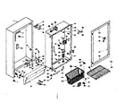 Kenmore 106625423 cabinet parts diagram