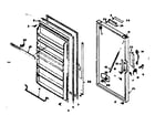 Kenmore 106626620 freezer door parts diagram