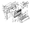 Kenmore 10666150 cabinet parts diagram