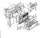Kenmore 10666160 cabinet parts diagram