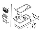 Kenmore 198615611 cabinet parts diagram