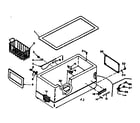 Kenmore 198616121 cabinet parts diagram