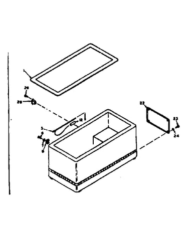 Freezer cabinet parts