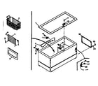 Kenmore 198616610 cabinet parts diagram