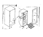 Kenmore 253625100 cabinet parts diagram