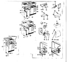 Kenmore 58724150 cabinet parts diagram