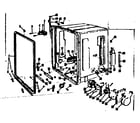 Kenmore 1065825160 cabinet parts diagram