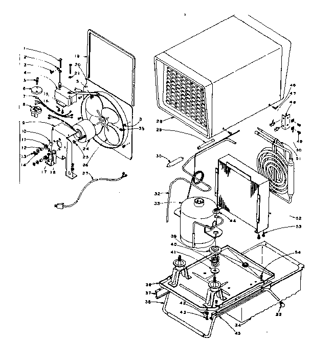 Cabinet and unit parts