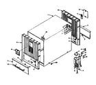 Kenmore 1065845141 cabinet parts diagram
