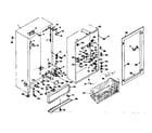 Kenmore 1066025120 cabinet parts diagram