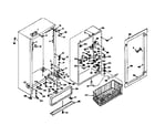 Kenmore 1066025121 cabinet parts diagram