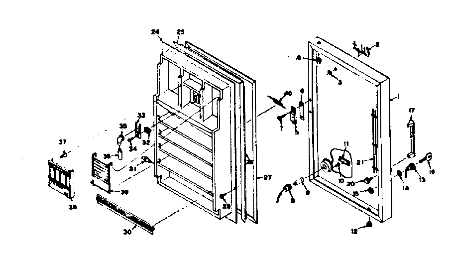 Freezer door