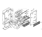 Kenmore 1066025151 cabinet parts diagram