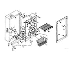 Kenmore 1066025161 cabinet parts diagram