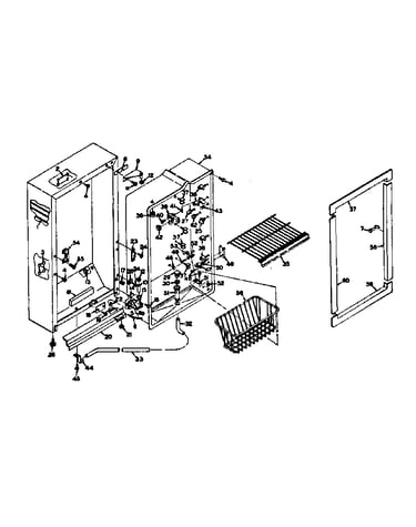 Freezer cabinet parts