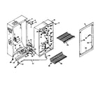 Kenmore 1066123170 freezer cabinet parts diagram