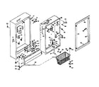 Kenmore 1066222170 freezer cabinet parts diagram