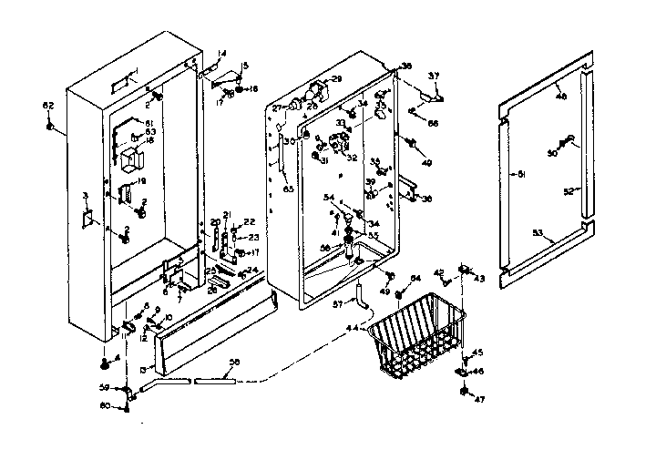 Freezer cabinet parts