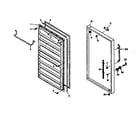 Kenmore 1066222170 freezer door parts diagram