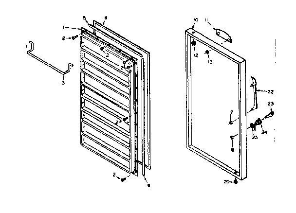 Freezer door