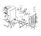 Kenmore 1066222171 freezer unit diagram