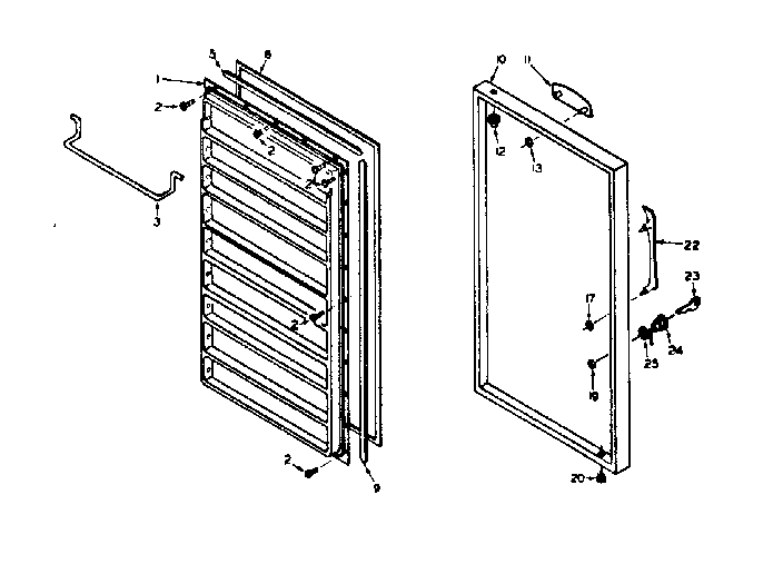 Freezer door