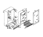 Kenmore 1066223120 cabinet parts diagram