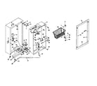 Kenmore 1066223170 cabinet parts diagram