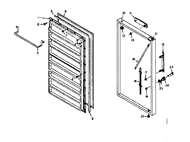 Freezer door