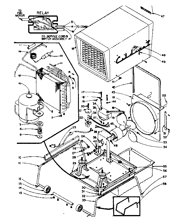 HUMIDIFIER CABINET AND UNIT PARTS