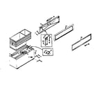Kenmore 1985919150 freezer cabinet and door parts diagram