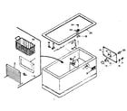 Kenmore 1986315261 freezer cabinet parts diagram