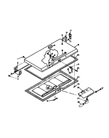 Freezer door parts