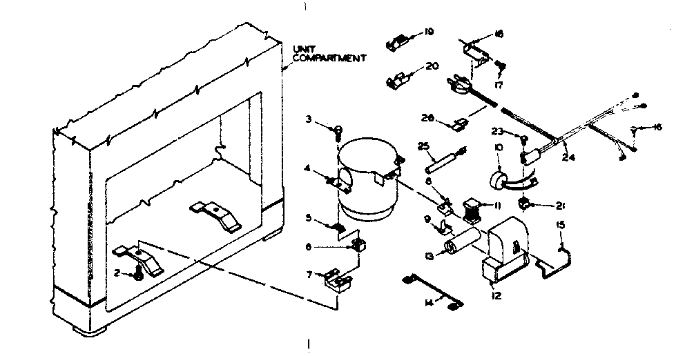 Freezer unit parts