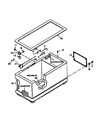 Freezer cabinet parts