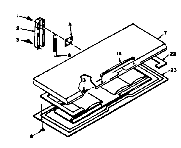 Freezer door parts
