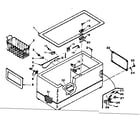 Kenmore 1986412151 freezer cabinet parts diagram