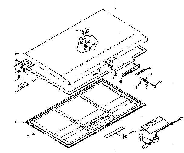 Freezer door parts