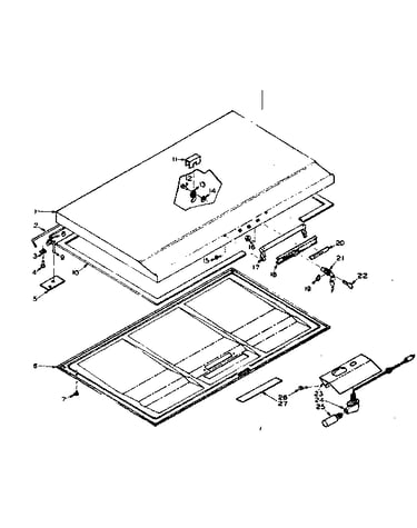 Freezer door parts