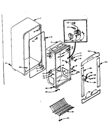 Freezer cabinet parts