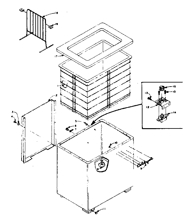 Freezer cabinet parts