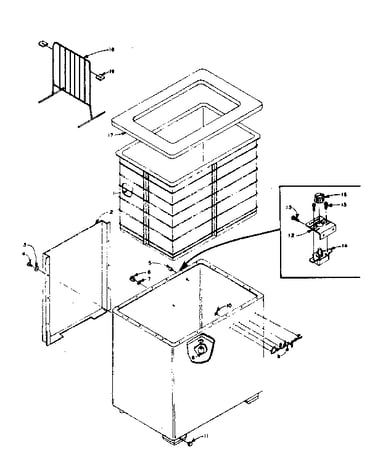 Freezer cabinet parts